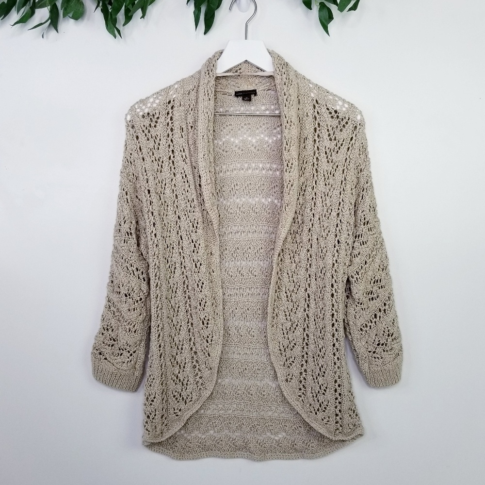 Dana Buchman Open Cardigan Sweater  Sz M